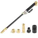 Buyplus Jet Nozzle High Pressure Hose Nozzle, 2-in-1 High Pressure Power Washer for House, Jet Nozzle for Garden Hose Power Washer Wand with 2 Different Tips, Quick Connectors and Gloves, 18 Inch