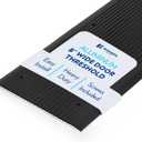 Aluminum Threshold Strip - Exterior Door Threshold for Doorways & Commercial Use - Aluminum Door Sill - ADA Wheelchair Compliance - Black Anodize 8" Wide by 48" Long.