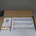 Hewory Gold Hurricane Candle Holders: Brass Candlestick Holders Set of 6 Tall Taper Candle Holders for Candlesticks Candle Sticks Holder Decor for Table Centerpiece Wedding Party Christmas Decorations