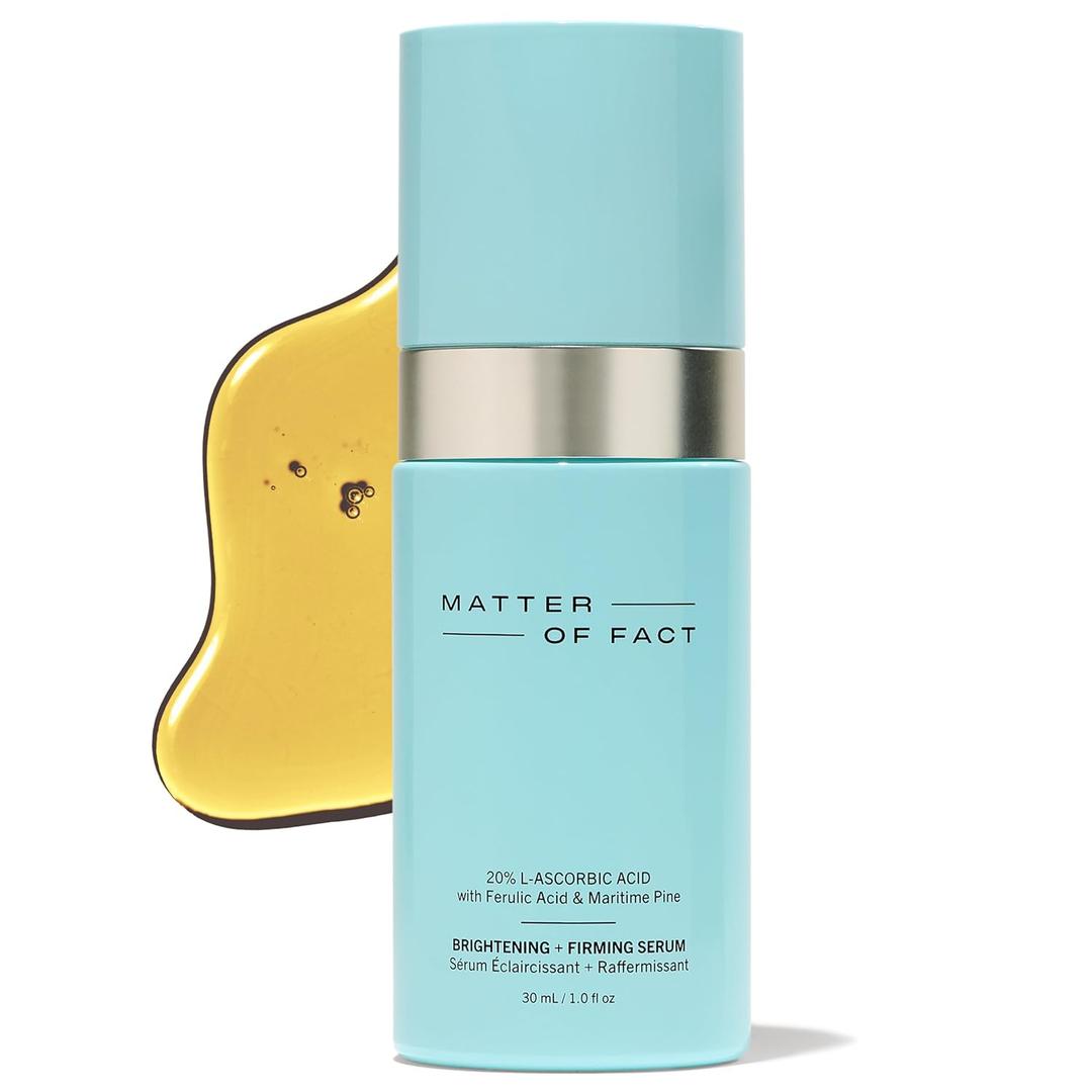 MATTER OF FACT Illuminating + Firming Serum, 20% Vitamin C Liquid Anti-Aging Formula for Radiant Skin, 30mL / 1.0 Fl Oz
