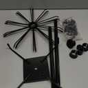 3 Tier Rotating Display Stand, Earring Display Rack, Black Metal Retail Display Stand with Hooks for Necklace, Bracelet, Earrings, and Keychains, Adjustable Height, 28.35 x 11.81 Inch