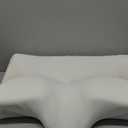 Cervical Neck Pillow for Pain Relief, Adjustable Ergonomic Memory Foam Pillow for Neck and Shoulder Pain, Orthopedic Contour Support Pillows for Side Back & Stomach Sleepers, White