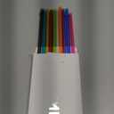 ALINK 10.5 in Long Reusable Plastic Straws with Brush, Tritan Hard Plastic Tumbler Straws, 10 Rainbow Colored Replacement Straw for 16 OZ 20 OZ 30 OZ Stanley, YETI, Starbucks Tumblers, Mason Jars