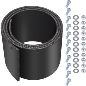 Universal 72" x 6"x 1/4" Snow Plow Blade Flap Compatible with Kolpin & Polaris ATV UTV, Rubber Deflector Edge for 48"-72" Blades, Fits Side-by-Sides, 4-Wheelers, and Snowplow Attachments