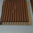 Wisuce Corner Shelf Stand - 5 Tier Walnut Bamboo Small Corner Bookshelf for Office Kitchen Bedroom Plant Stand Living Room Decor Small Space