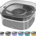 UPSKY 70oz Dog Water Bowl 2L No Spill Dog Bowls Large Capacity Spill Proof Slow Water Feeder, No Splash Dog Bowl Pet Water Dispenser Vehicle Carried Travel Slow Drinking Bowls for Messy Drinkers, Cats