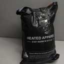 Heated Jacket for Men with Rechargeable Pack, Winter Windproof Electric Heating Coat Jackets with Detachable Hood (X-Large, Black)