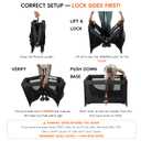 Pamo Babe Pack and Play Portable Baby Crib Foldable Playard Leightweight Travel Playpen for Tooddlers and Infant Black, 39.4 x 27.6 x 25.6 inches