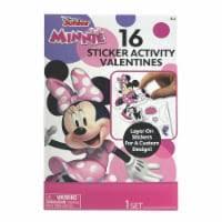 Disney Junior Minnie Sticker Activity Valentines, 16 ct - 2 Pack