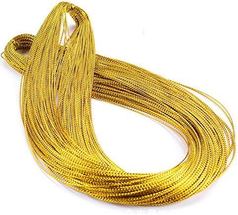 328 Feet Gift Tags String Hang Tags Rope (Gold)