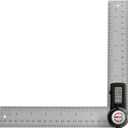 GemRed 82305 Digital Angle Finder GemRed Protractor Stainless steel 7inch 200mm (Black Button)