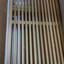 Bamboo Natural 36 inch Wooden Bench, Small Wood Benches for Entryway, Living & Dining Room, Kitchen, Bedroom, Bathroom, Hallway, Front Door, For Indoor & Outdoor Patio Use, Mid Century Modern Decor, 35.5 x 13 x 17 inches
