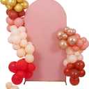 Peomeise 6.6FT Wedding Arch CoverDusty Rose Arch Backdrop Cover Stretchy Spandex Backdrop Stand Covers for Birthday Party Ceremony Banquet Decor(79.2" L x 39.6" W)