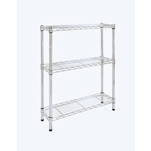 Shelving Inc. 8" d x 30" w Chrome Wire Shelving with 3 Tier Shelves, Weight Capacity 800lbs Per Shelf