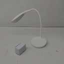 Bostitch Office KT-VLED1502-WHITE Gooseneck LED Desk Lamp with USB Charging Port, Dimmable, White
