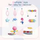 Baby Activity Center, Baby Jumper Activity Center with Music, Interactive Toys, 360 Rotating Seat, 3 Adjustable Heights, Infant Activity Jumper for 6+ Months (Mermaid)
