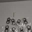 X AUTOHAUX 8 Pcs Car AN12 Hose Separator Clamp Fitting Adapter for 3/4 Fuel Hose Oil Line Brake Line Aluminum Alloy Bracket Fuel Line Mounting Divider Black