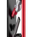 Vacuum Cleaner Stand, Compatible with Cordless Vacuums Dyson Gen5 V15 V12 V11 V10 V8 V7 V6, Floor Vacuum Accessory Holder with 4 Hooks, Metal Storage Bracket Organizer, Black (with Hook)