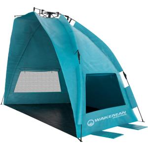 Beach Tent Sun Shelter - UPF50+ UV Protection Portable Sun Canopy for Beach Cabana - 2-3 Person Pop Up Beach Tent - Beach Essentials by Wakeman, X-Large