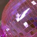 12" Mirror Disco Ball with Hanging Ring, 12 Inch Pink Disco Ball Decor with 20pcs Replacement Mirror for DJ Club, Party, Wedding, Home Decor, Live Stage for Easy Installation, Disco Ball Mirror Ball