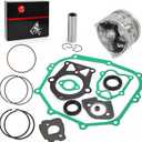 285cc Oversize Bore 0.50mm Piston & Ring Gasket Seal Rebuild Kit Compatible with YAMAHA Golf Cart G2 G5 G8 G9 1985-1995 G11 1993-1194