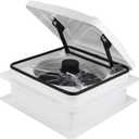 RV Roof Vent Fan 12V 6-Speed-Reversible 14" x 14", Medium