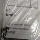 LazBlinds No Tools No Drill 1" Vinyl Mini Blinds, Cordless Blinds for Windows, Light Filtering Horizontal Window Blinds & Shades, 32" W x 64" H, White