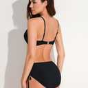 Women's Two Piece Bikini Sets Textured Sexy Bathing Suits Cute Swimsuit (XL)