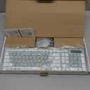 Wireless Keyboard and Mouse Combo, Full-Sized Wireless Keyboard and Adjustable DPI Mouse, 2.4GHz USB Receiver, Silent Keyboard and Mouse for PC, Windows, MAC, Desktop, Laptop (Avocado Green)
