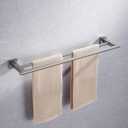 Miyili 24-Inch Bathroom Double Towel Bar Brushed Stainless Steel Bath Towel Rack Holder Wall Mount, A02N60B