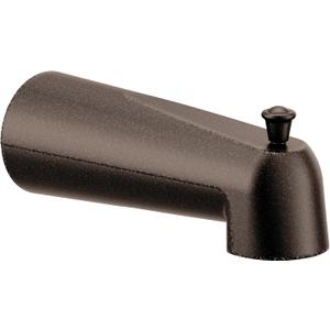 Moen Oil Rubbed Bronze Replacement 7-Inch Tub Diverter Spout with Lift Rod and 1/2-Inch Slip Fit Connection, 3853ORB