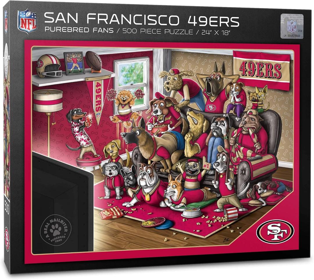YouTheFan NFL Purebred Fans 500pc Puzzle - A Real Nailbiter
