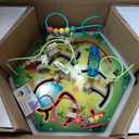 Battat Wooden Activity Cube City Themed Activity Center Educational Toys Wooden Toys for Toddlers and Kids 1 Year +, Large