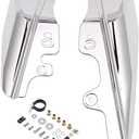 Chrome Mid-Frame Air Deflector Compatible for Harley Davidson Touring Street Electra Glide Road King FLHR FLHX FLTR FLHT 2001-2008 2005 2003