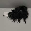 Wigs for Women Wavy Short Black Wig with Bangs Curly Bob Wig Shoulder Length Women's Wigs Synthetic Heat Resistant Fiber Wigs for Daily Party Use (14 Inches)