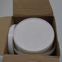 Gerrii 10 Pack White Plastic Bucket with Handle and Lid Food Storage Bucket Containers All Purpose Pail for Multipurpose Paint Water Art Crafts Projects Garage Organization (White, 1.5 Quart)