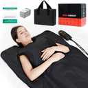 Infrared Sauna Blanket for Home: Portable Full Body Detox Wrap with Deep Heat Relaxation - Adjustable 86-176F Far Infrared Therapy 20-60 Min Timer Waterproof Foldable Design 71 x 31.5 Inch