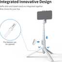 Selfie Stick Tripod with Remote, Phone Tripod with Extendable Phone Holder, Portable Selfie StickTripod for iPhone Android TikTok YouTube Vlog