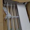 Short Puppy Gate - 17 Inch Height Dog Gate, Metal Free Standing Pet Gates, Expands Up to 48 Inches for Indoor/Outdoor, Step Over Pet Fence for Small Dogs