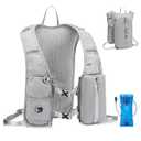 COSCOOA Lightweight Running Vest for Women Men, Adjustable Chest Straps Hydration Vest with 1.5L Water Bladder for Hiking Trail Running Cycling Race Marathon