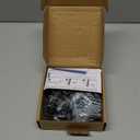 Ravinte 40 Pack Matte Black Kitchen Cabinet Knobs 1-1/4 Inch Round Drawer Pulls Flat Black Stainless Steel Drawer Handles Door Hardware for Dresser Cabinets