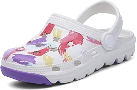 ChayChax Kid's Garden Clogs Cute Slides Sandals Toddlers Beach Pool Shower Shoes with Non-Slip Sole (Beige), 4 ChayChax Kid's Garden Clogs Cute Slides Sandals Toddlers Beach Pool Shower Shoes with Non-Slip Sole (Beige), 4