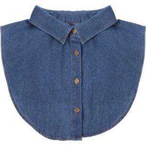 Denim Dickie Fake Denim Collar Faux Collars Dicky Collars for Womens Blouses Lady Girls Shirt Collar Detachable (Blue)