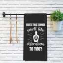 Funny Gothic Kitchen Towels, Spooky Skull Decorative Towels for Bar Kitchen Bathroom (Black)