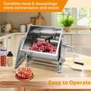 Hakka 30lb/15L Commercial Meat Mixer For Sausage, 20L Empty Tank