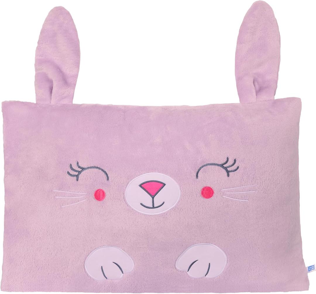 Saint Eve Kids Pillow Pals - Cute & Super Soft Animal Friends Decorative Fluffy Pillow Covers for Girls and Boys & Toddlers Beds, Playroom and Nap Time, Sensory Toys for Kids, Floppy The Bunny