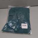 Women's Summer Deep V Neck Puff Short Sleeve Tiered Maxi Dress Flowy A Line Long Dresses (Green, L)