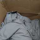 Love's cabin Queen Comforter Set Grey, 7 Pieces Queen Bed in a Bag, All Season Bedding Sets with 1 Comforter, 1 Flat Sheet, 1 Fitted Sheet, 2 Pillowcase and 2 Pillow Sham | Soft
