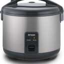 Tiger JNP-S18U-US 10 Cup Capacity White Rice Cooker with Non-Stick Inner Pot, Retractable Power Cord, and Keep Warm up to 12 hours (Urban Satin)