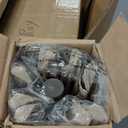 MEWAY 9ft Patio Umbrella Outdoor Table Umbrellas with Push Button Tilt and Crank, Market Umbrella 8 Sturdy Ribs for Deck, Garden, Pool and Backyard, Beige